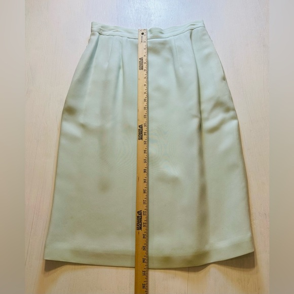 Valerie Stevens Skirt Suit Set Size 12 | Mint Green | Embroidered Blazer - Picture 6 of 14